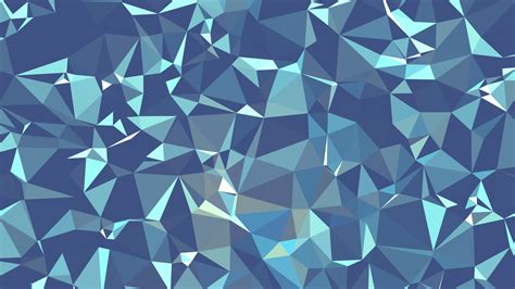 Blue Geometric Desktop Wallpaper