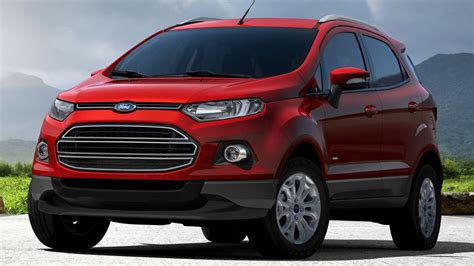 Car Crossover Car Ford Ecosport Red Car Suv Subcompact Car Wallpaper