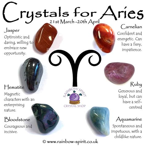 Aries Birthstones Crystal Set Etsy Aries Birthstone Crystals