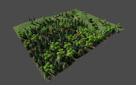 3d Model Low Poly Forest Landscape Vr Ar Low Poly Cgtrader