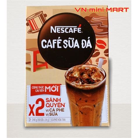 Nescafe Cafe Sua Da Nescafe Vietnam 3in1 10 Packs X 20g Shopee