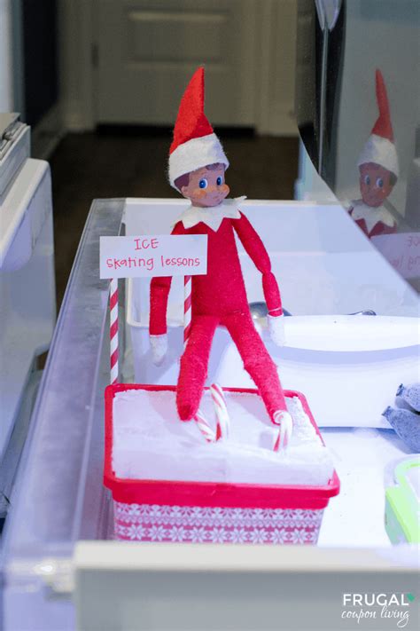 Elf On The Shelf Ice Skating Lessons With Candy Canes