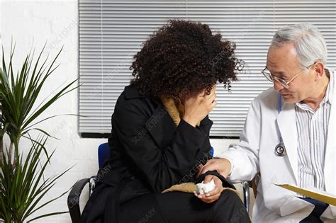 Young Woman Talking To Doctor Stock Image F0037180 Science Photo