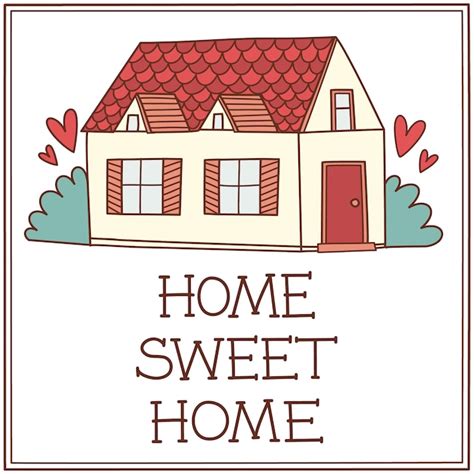 Premium Vector Home Sweet Home Background