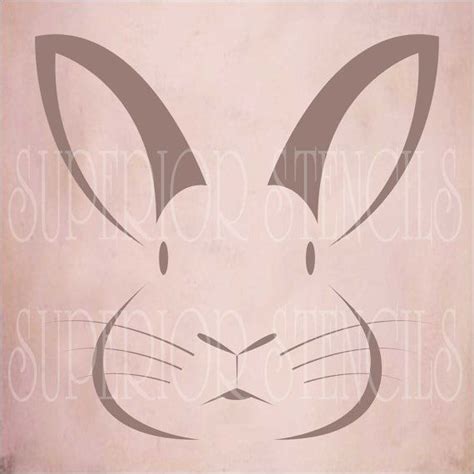 Bunny Rabbit Stencil Reusable Stencil 2 Pc 9 Size Etsy Canada