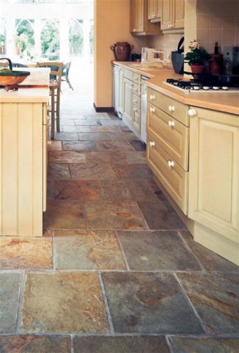 Not only are tiles beautiful and easy to maintain, they are also extremely versatile. Kitchen stone floors Ideas