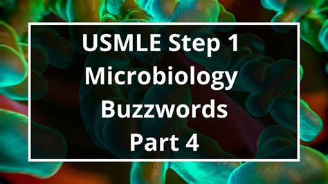Usmle Step 1 Microbiology Buzzwords Part 4 Youtube