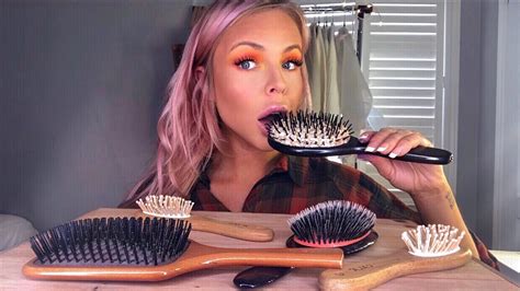asmr edible hair brush eating fake extreme crunchy eating sounds mukbang youtube
