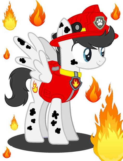 Mlp Paw Patrol Marshall By Machakar52 On Deviantart