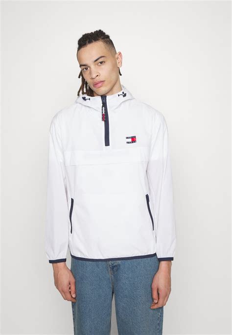 Tommy Jeans Tech Chicago Popover Unisex Windbreaker Whiteweiß Zalandode