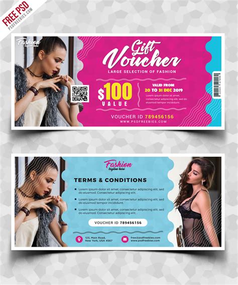 Gift Voucher Template Free PSD PSDFreebies Com