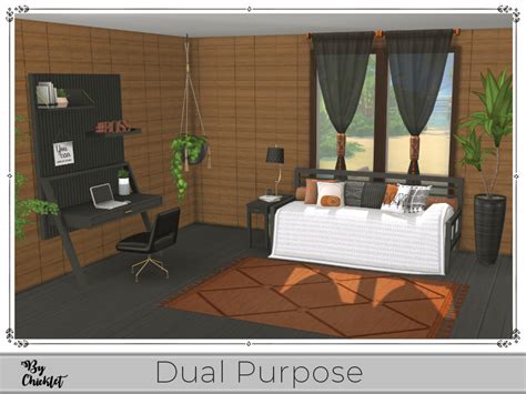 Dual Purpose Office Bedroom Combo By Chicklet At Tsr Sims 4 Updates