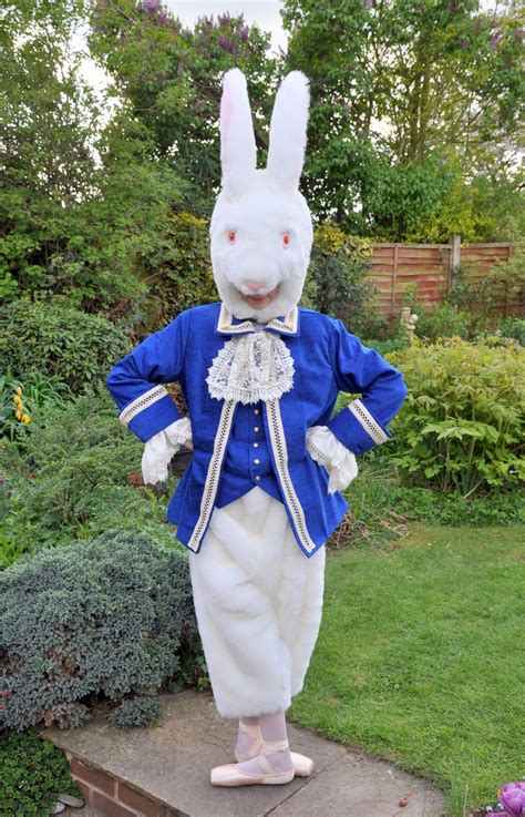 The White Rabbit Animal Costumes Alice In Wonderland Costume White