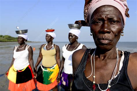 Women On Beach Orango Island Guinea Bissau Stock Image C0412004