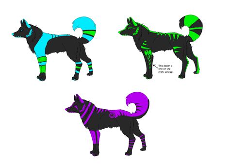Neon Wolf Adopts By Dinogirl500 On Deviantart