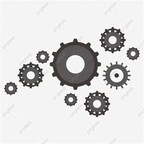 Accessory Vector Hd Png Images Black Gear Accessories Black Gear