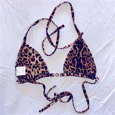 Swim Leopard Print Thong Bikini Set Nwt Poshmark
