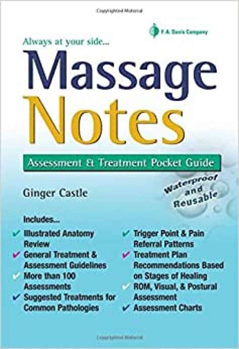 livro massage notes a pocket guide to assessment and treatment ginger castle lmt cktp sebo