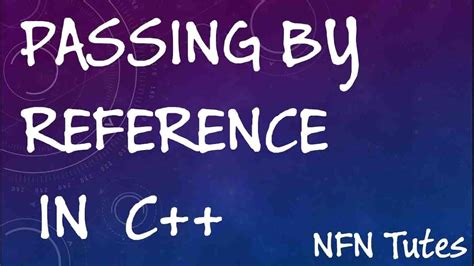 Pass by reference or call by reference is the method by which the address of the variables are passed to the function. Passing by Reference C++ - YouTube