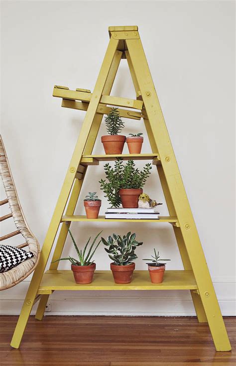 Five Fun Ideas For Ladder Shelves Rustic Crafts And Chic Decor