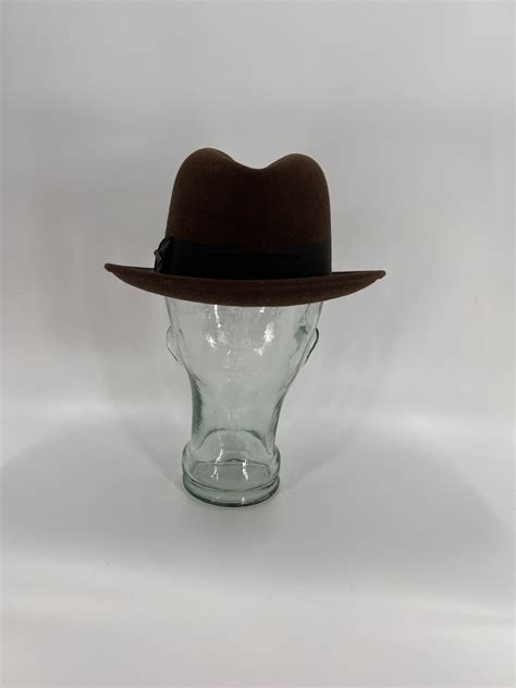 Vintage Mallory Stetson Frederick Fedora Hat 100 Woo Gem