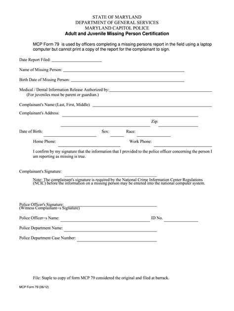Missing Persons Report Template Fill Out And Sign Online Dochub