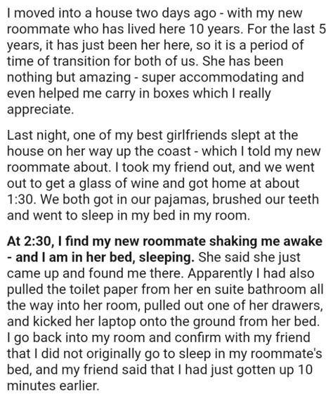 Woman Asks For Guidance After Freaking Out Her Nice Roommate By