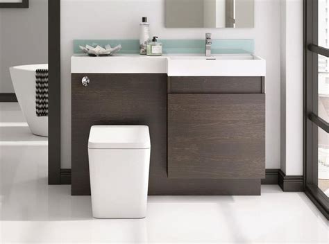 They will give your bathroom a beautiful look. Combination Basin - WC Units in 2020 | Bathroom vanity ...