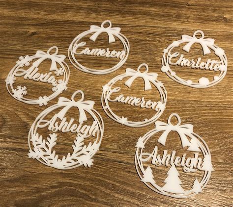 Personalised Christmas Tree Bauble Ornament Christmas Holiday