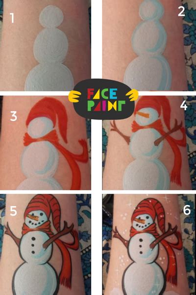 How To Paint A Snowman Face 3 Easy Snowman Face Paint Designs