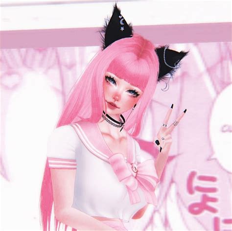 Imvu Kitty Pink Neko Girl
