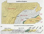 Pennsylvania Map Landforms