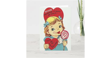 Vintage Sugar And Spice Valentine S Day Card Zazzle