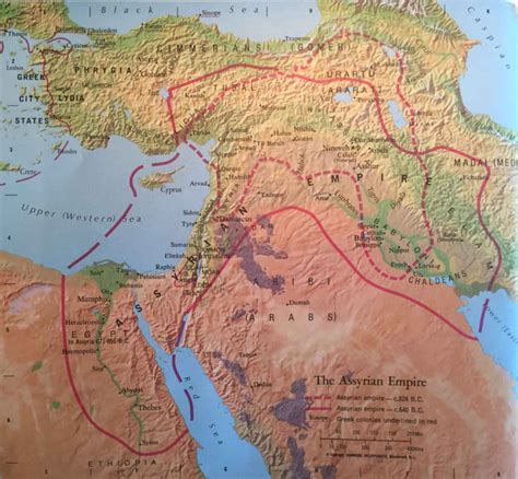 Bible Map The Assyrian Empire World Events And The Bible