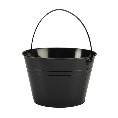 Genware Large Black Ice Bucket 25 x 17cm at drinkstuff