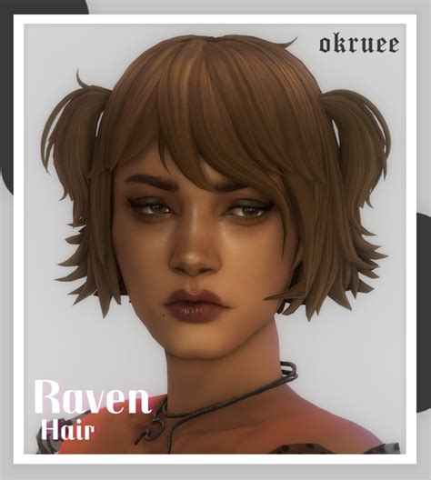 Raven Hair By Okruee Lana Cc Finds