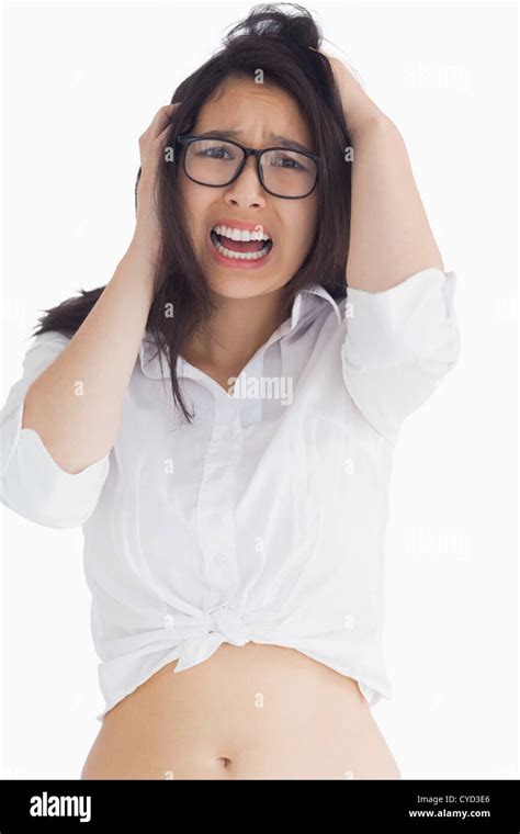 Female Beauty Screaming Stock Photo Alamy