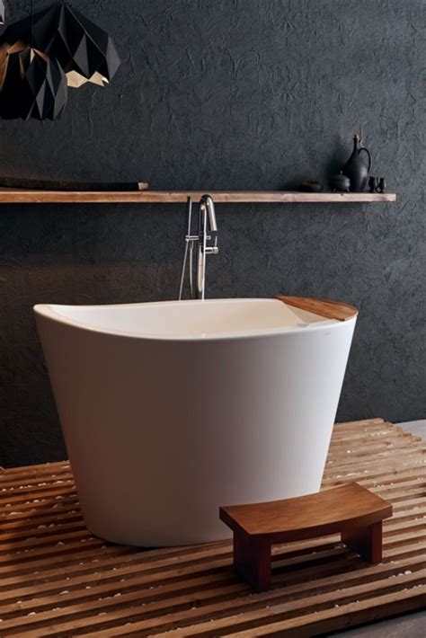 Shop copper tubs, including copper clawfoot and freestanding tubs. Aquatica True Ofuro Freestanding Stone Japanese Soaking ...