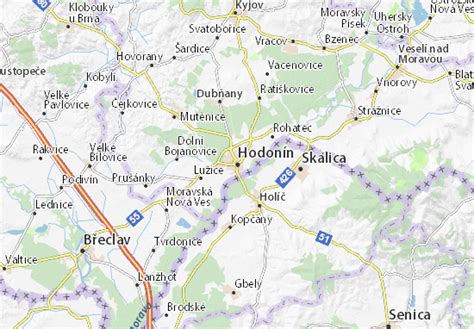 Hodonín district from mapcarta, the open map. MICHELIN Hodonín map - ViaMichelin