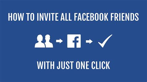 How To Invite All Facebook Friends On Pagegroup With One Click Youtube