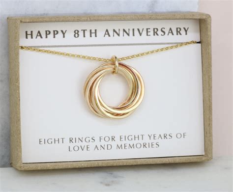 Love watching/reading how your relationship and love has grown over the years. 8th anniversary gift for wife 8 year anniversary necklace for