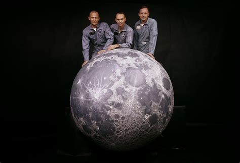 A Portrait Of Buzz Aldrin Michael Collins And Neil Armstrong The