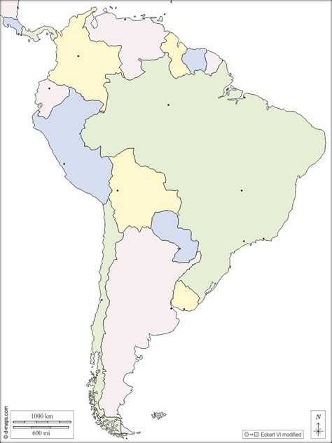 Mapa Mudo De Am Rica Del Sur Imagui