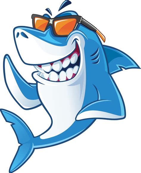 Shark With Sunglasses 638356 Vector Art At Vecteezy