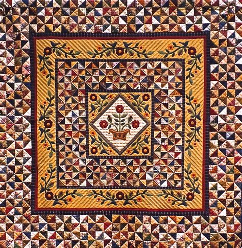 Colonial Medallion Pattern Antique Quilts Medallion Quilt Applique