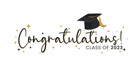Congratulations Class Of 2023 Greeting Sign Congrats Graduated Congrats Banner Handwritten