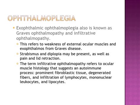 Exophthalmic Ophthalmoplegia Liberal Dictionary