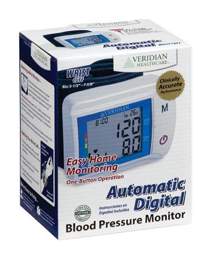 Digital Blood Pressure Wrist Monitor 01 506 Veridian