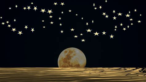 Moon And Stars Background ·① Wallpapertag