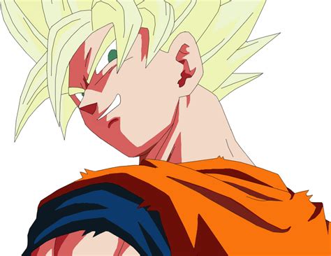 Goku Super Saiyan Smiling By Edgarcillo2000 On Deviantart